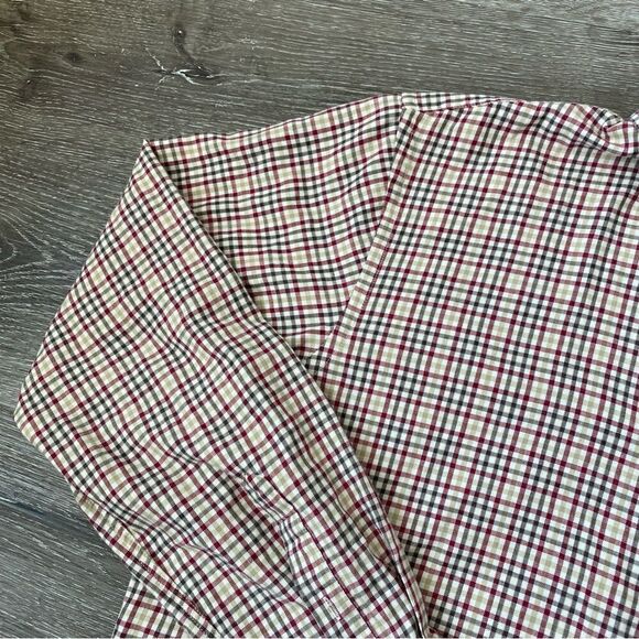 Dockers Men’s Button Down Casual Shirt Grid Long Sleeve SZ L - Picture 10 of 12